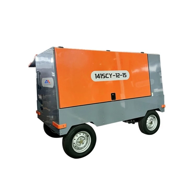 Compressor d'aire portàtil dièsel de quatre rodes de 15 bars