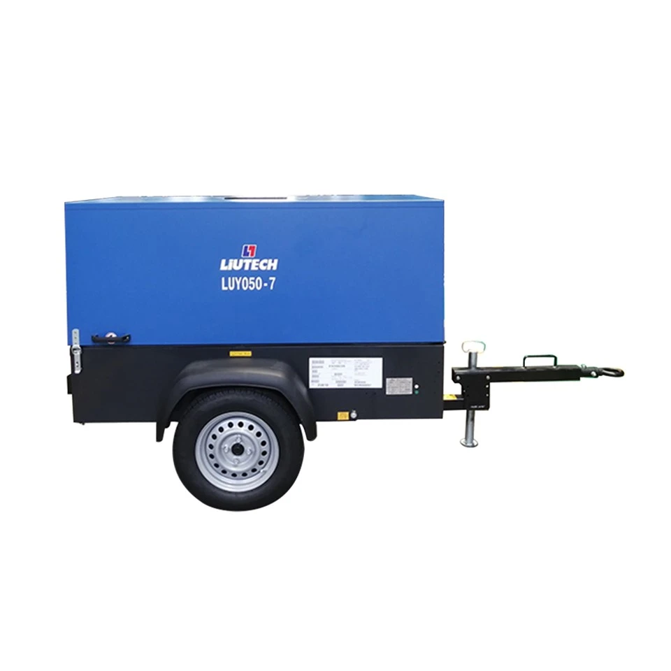 050-7 Liutech Air Compressor175 PSI Diesel de 7 barres de compressor d'aire per a la mineria