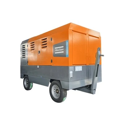 Compressor d'aire de cargol accionat per dièsel portàtil Atlas Copco
