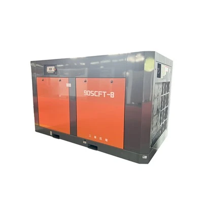 Compressor d'aire elèctric de cargol rotatiu muntat en camió